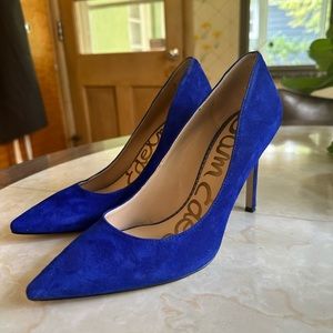 Sam Edelman Deep Blue Heel Danna Pointed Toe Size 8